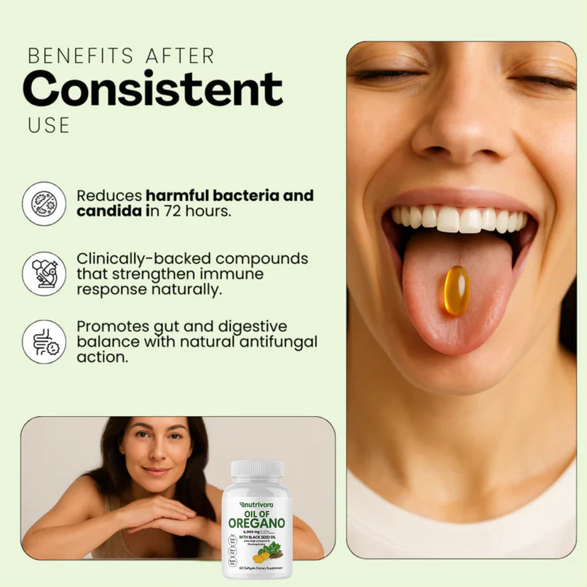 Nutrivora Oil of Oregano with Black Seed Oil